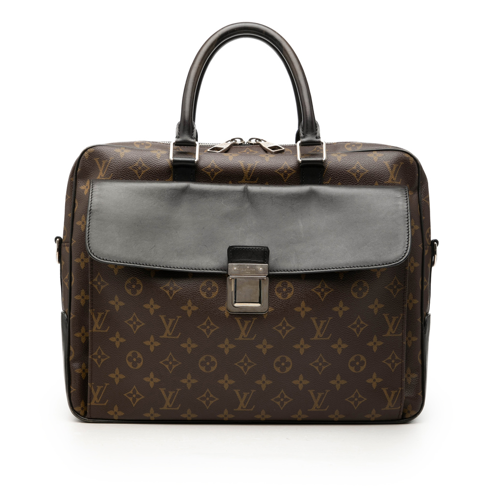 Pre-Loved Louis Vuitton Monogram Macassar Soft Briefcase